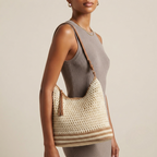 Bolso de Playa Tejido Calado de Hombro