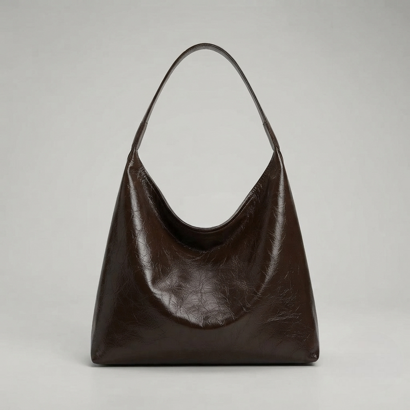 Bolso Tote de Hombro Mediano de Mujer Encerado
