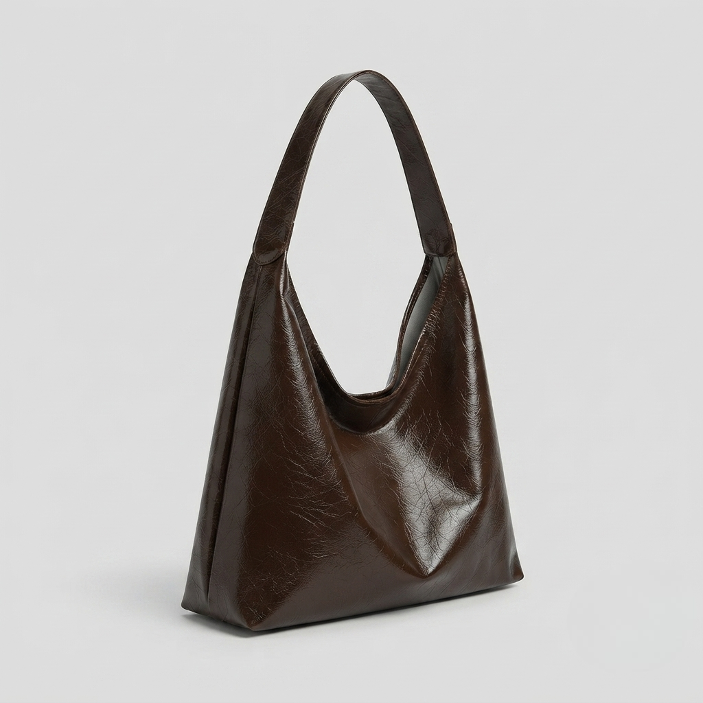 Bolso Tote de Hombro Mediano de Mujer Encerado