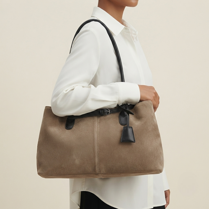 Bolso Bowling de Hombro Mediano de Mujer