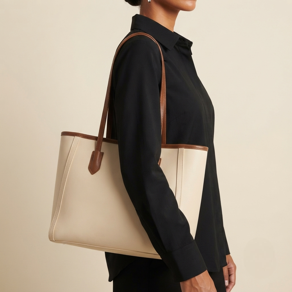 Bolso Tote de Hombro Mediano de Mujer Texturizado