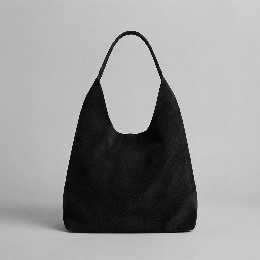 Bolso Tote de Hombro Grande de Mujer de Ante