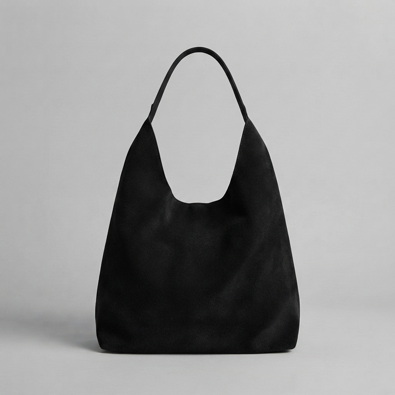 Bolso Tote de Hombro Grande de Mujer de Ante