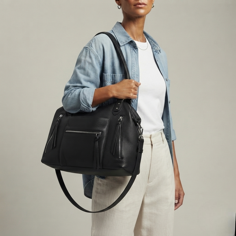 Bolso Tote de Hombro y Bandolera Mediano de Mujer