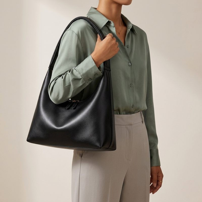 Bolso Tote de Hombro Mediano de Mujer Retro