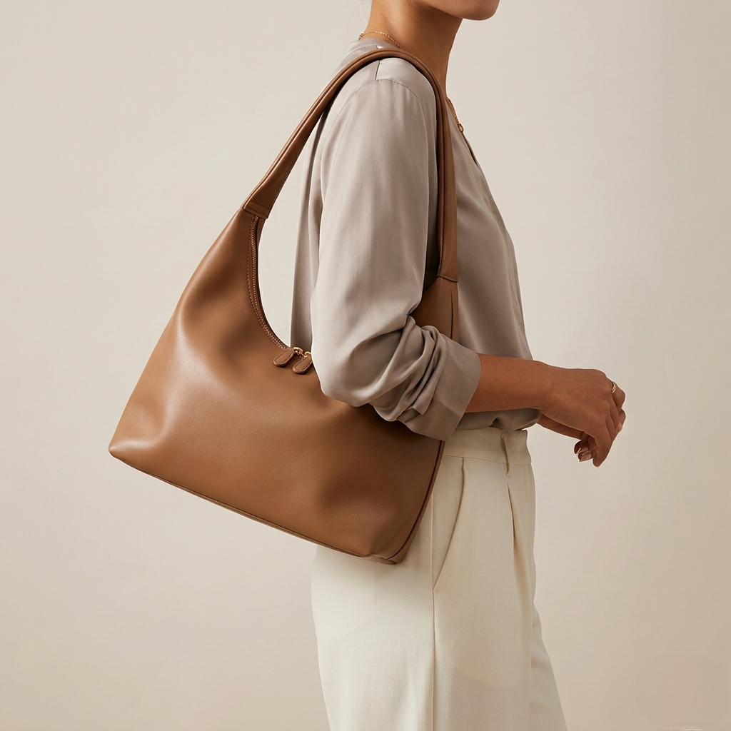 Bolso Tote de Hombro Mediano de Mujer Retro