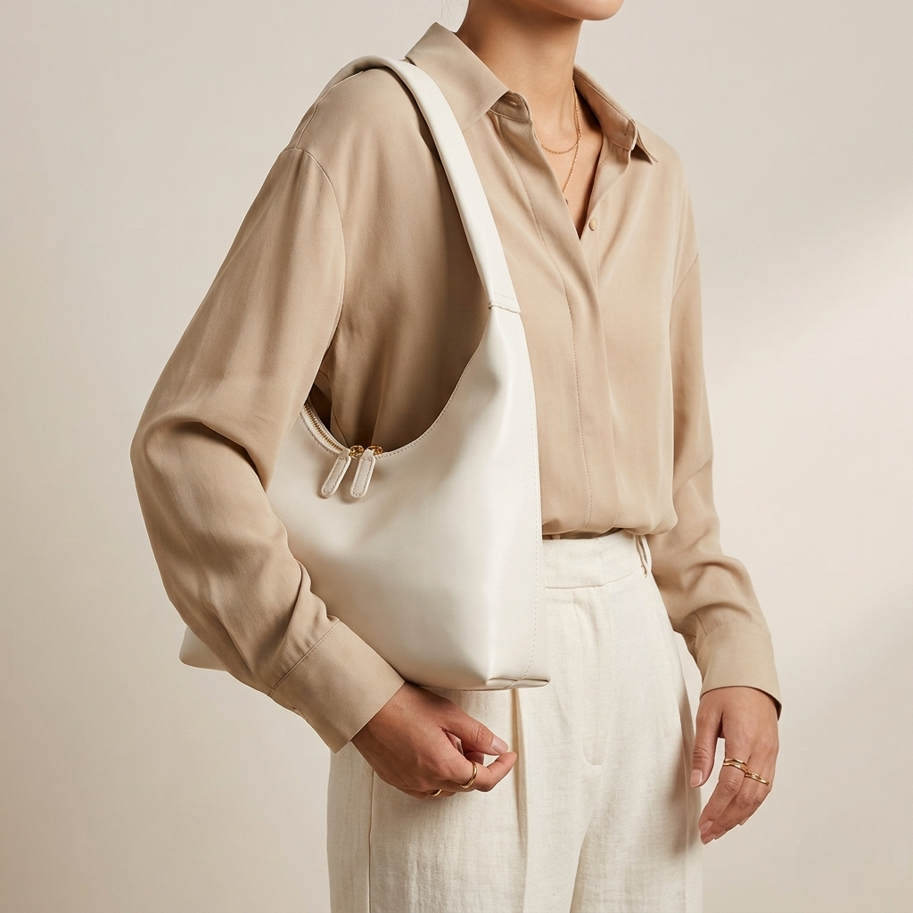 Bolso Tote de Hombro Mediano de Mujer Retro