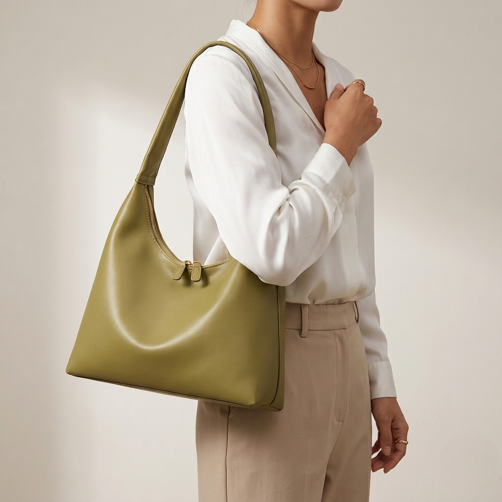 Bolso Tote de Hombro Mediano de Mujer Retro