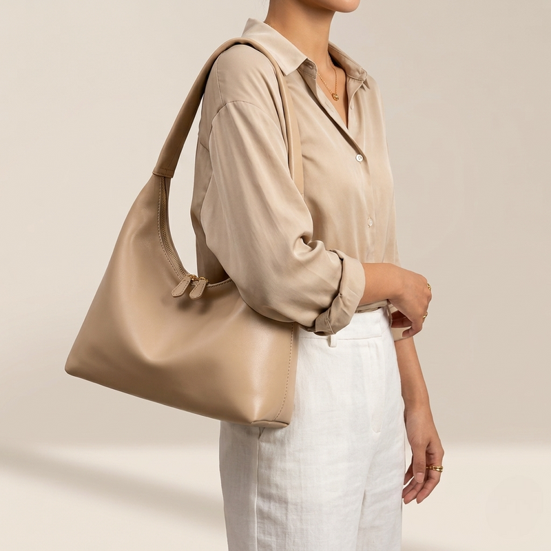 Bolso Tote de Hombro Mediano de Mujer Retro
