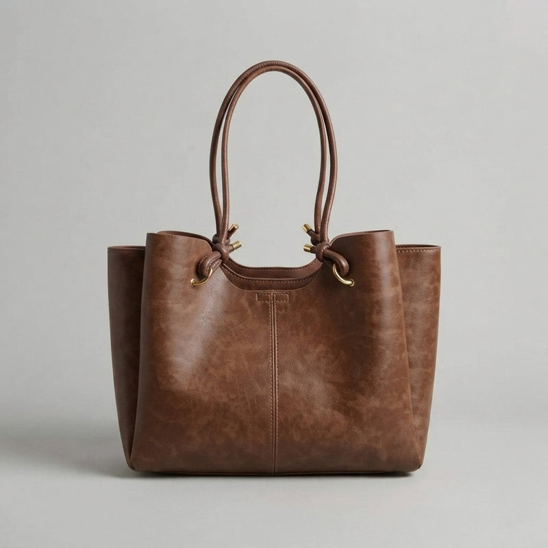 Bolso Tote de Hombro Grande de Mujer Tipo Cubo