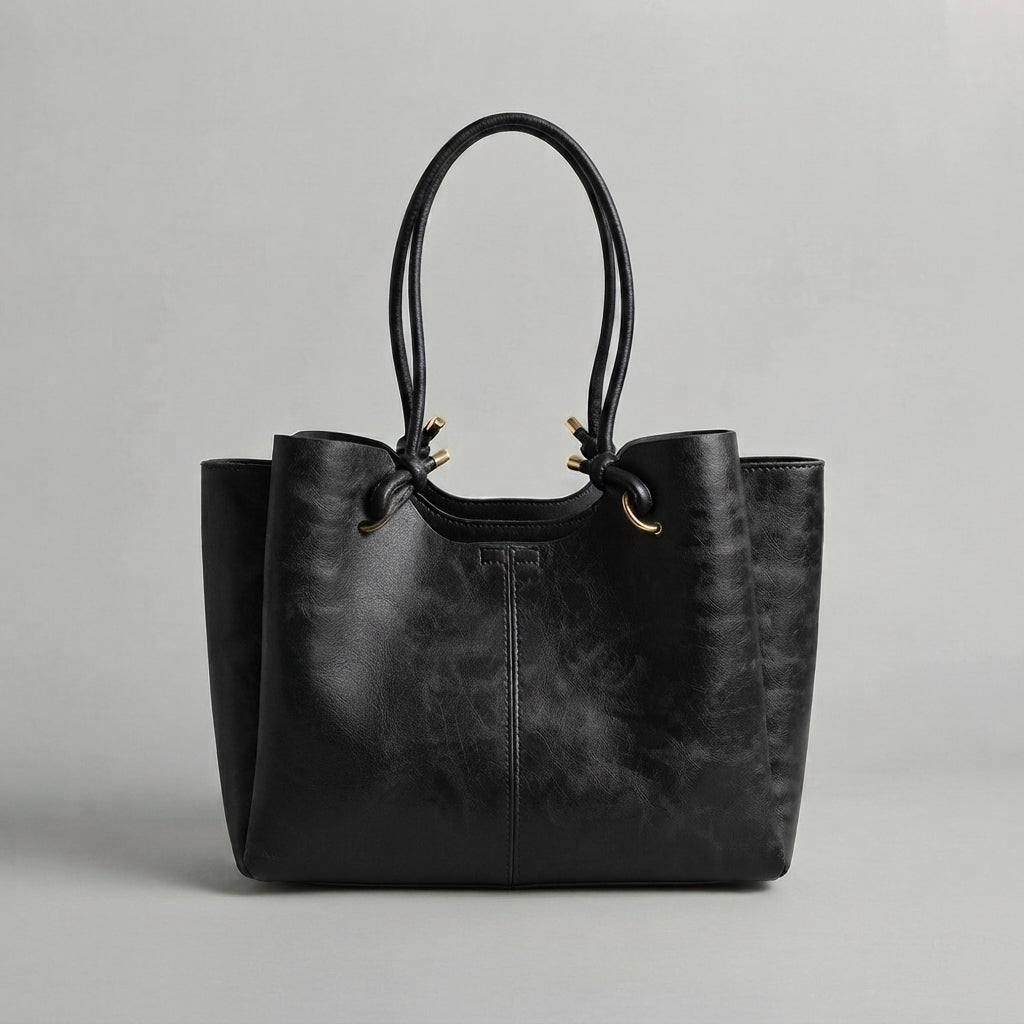 Bolso Tote de Hombro Grande de Mujer Tipo Cubo