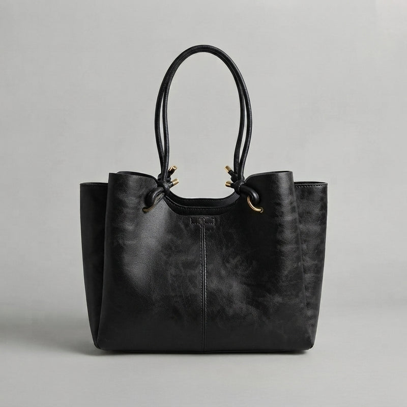 Bolso Tote de Hombro Grande de Mujer Tipo Cubo