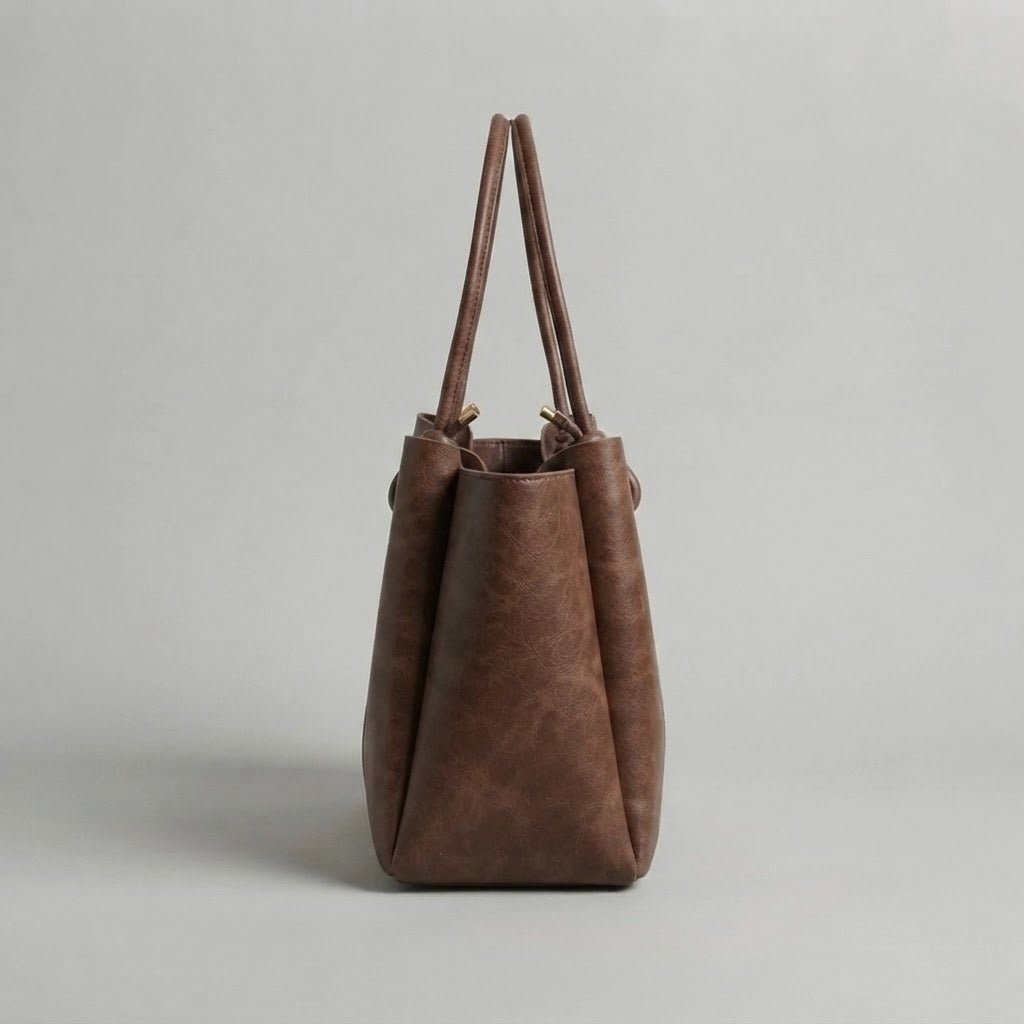 Bolso Tote de Hombro Grande de Mujer Tipo Cubo