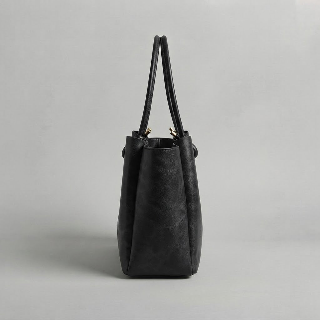 Bolso Tote de Hombro Grande de Mujer Tipo Cubo