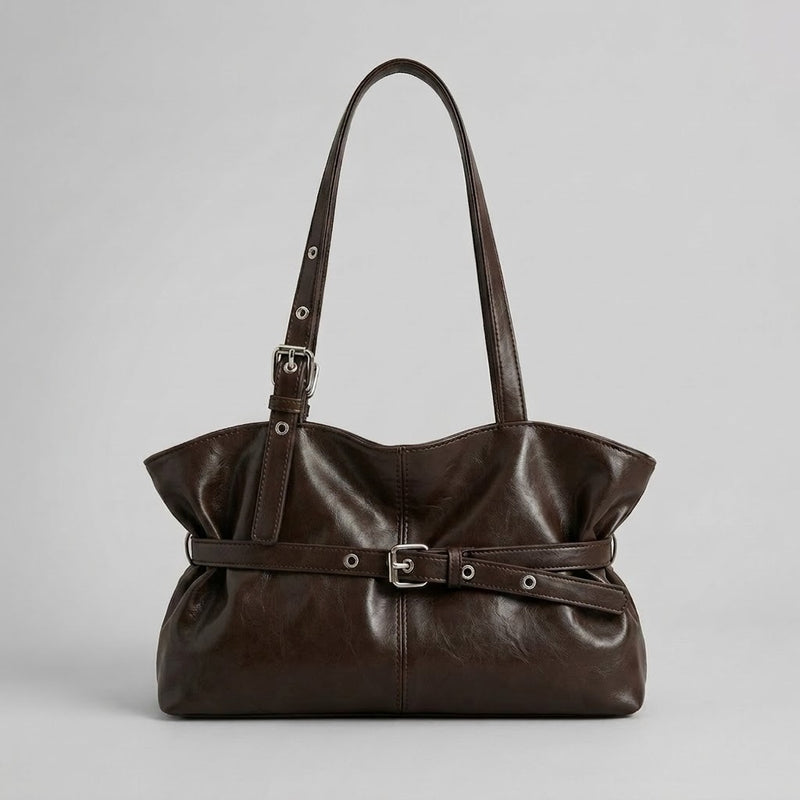 Bolso Tote de Hombro Pequeño de Mujer Encerado