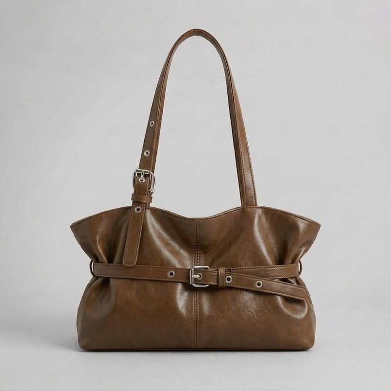 Bolso Tote de Hombro Pequeño de Mujer Encerado