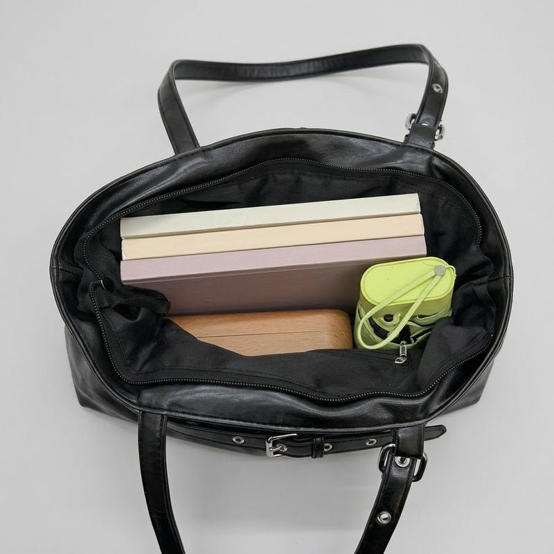 Bolso Tote de Hombro Pequeño de Mujer Encerado
