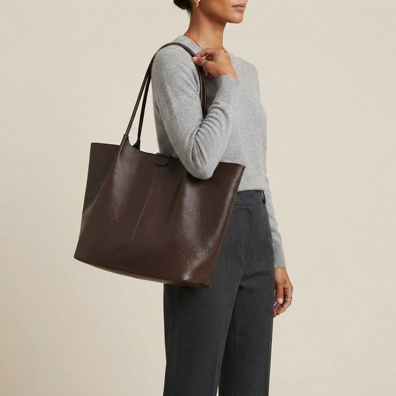 Bolso Tote de Hombro Grande de Mujer para Ordenador