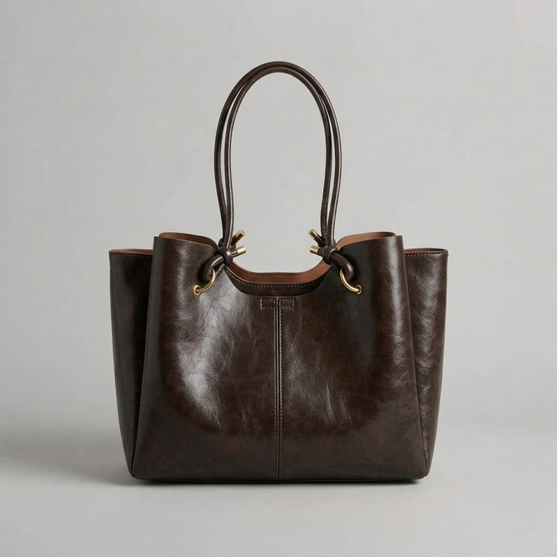 Bolso Tote de Hombro Grande de Mujer Tipo Cubo