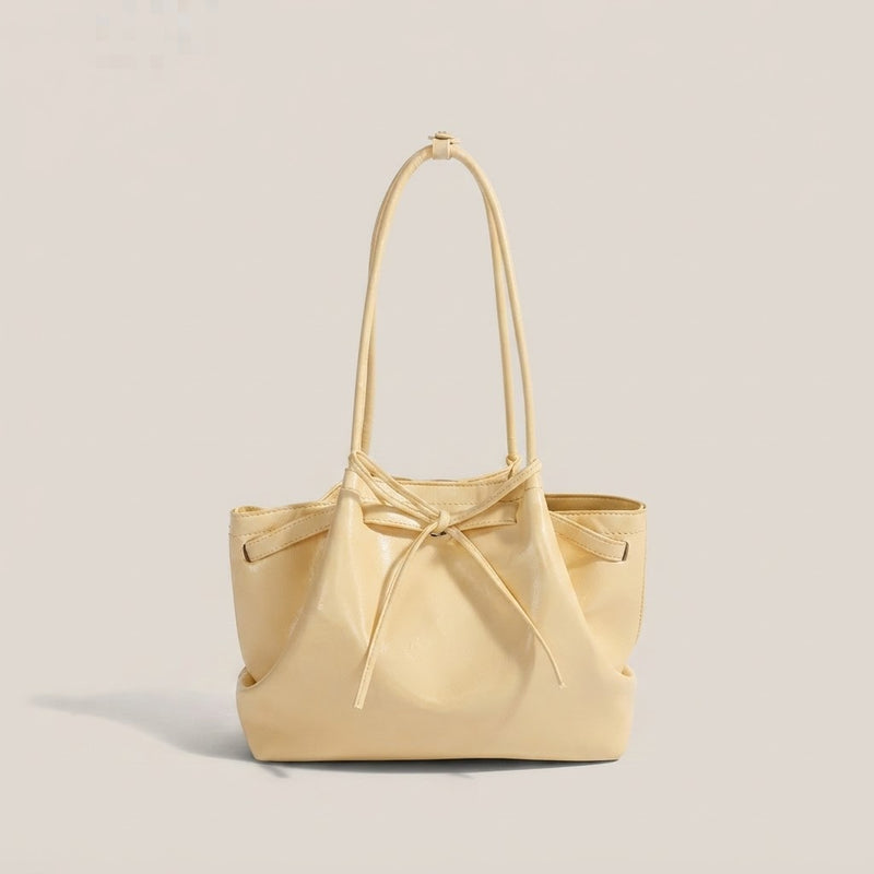 Bolso de Mano Pequeño de Mujer Cesta con Lazo