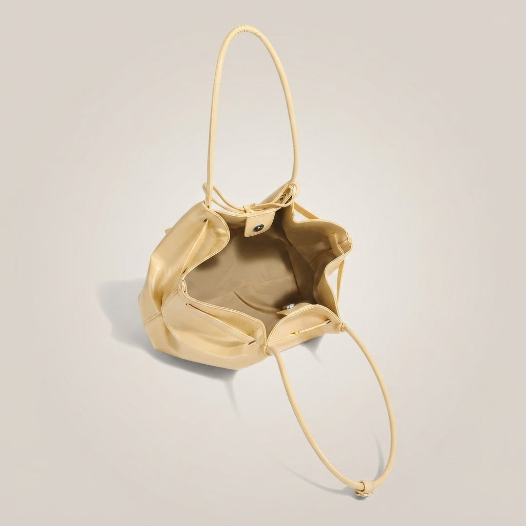 Bolso de Mano Pequeño de Mujer Cesta con Lazo