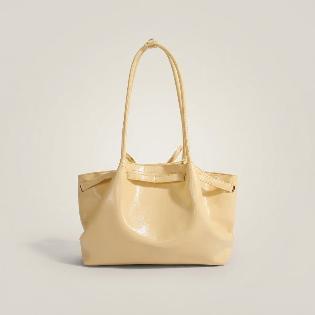Bolso de Mano Pequeño de Mujer Cesta con Lazo