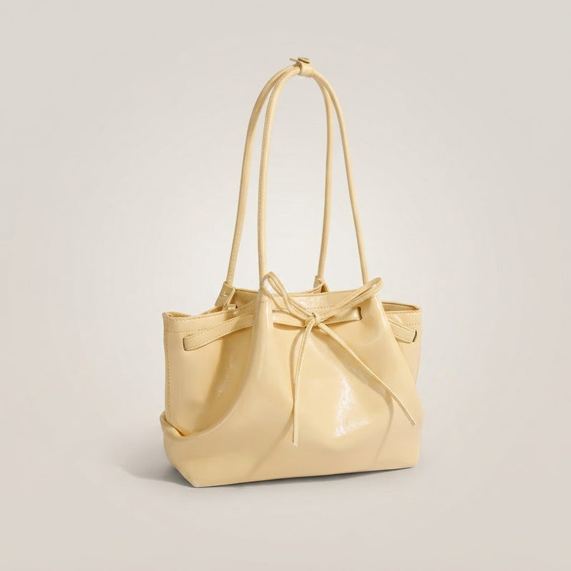 Bolso de Mano Pequeño de Mujer Cesta con Lazo