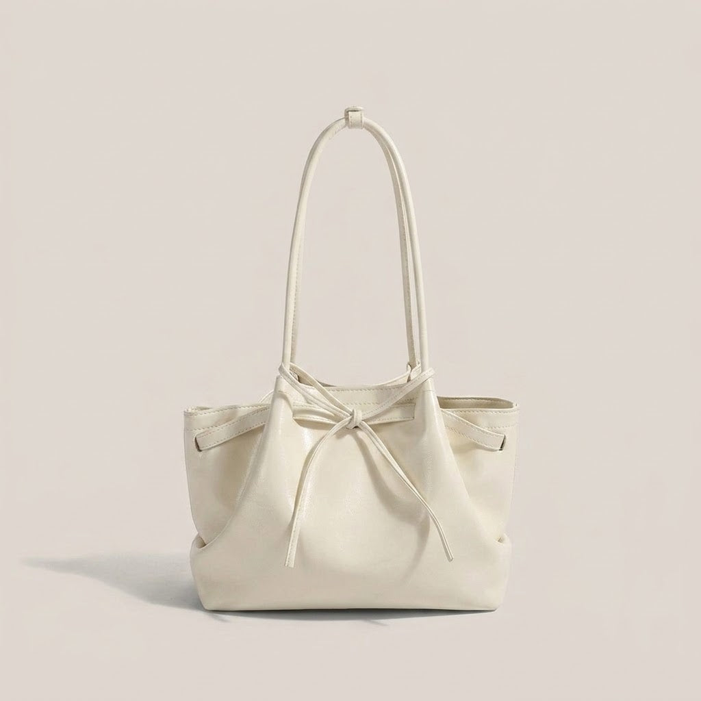 Bolso de Mano Pequeño de Mujer Cesta con Lazo