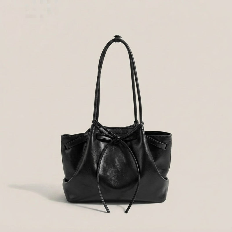Bolso de Mano Pequeño de Mujer Cesta con Lazo