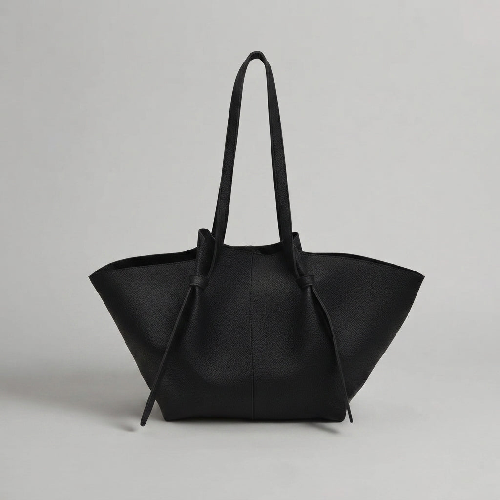 Bolso Tote de Hombro Grande de Mujer Plisado