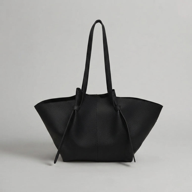 Bolso Tote de Hombro Grande de Mujer Plisado