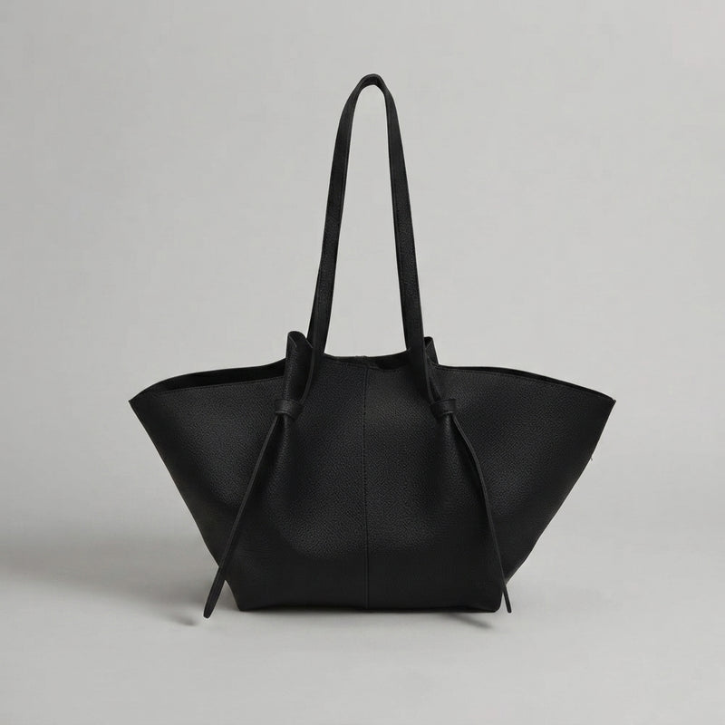 Bolso Tote de Hombro Grande de Mujer Plisado