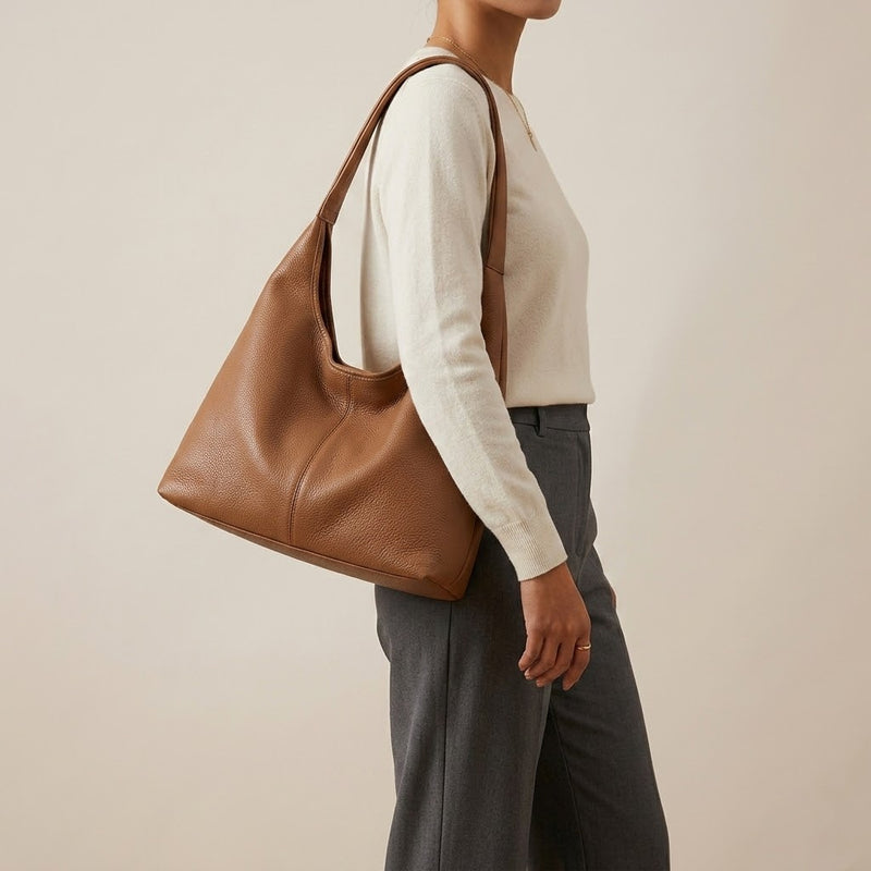 Bolso Tote de Hombro Grande de Mujer Coreano Suave