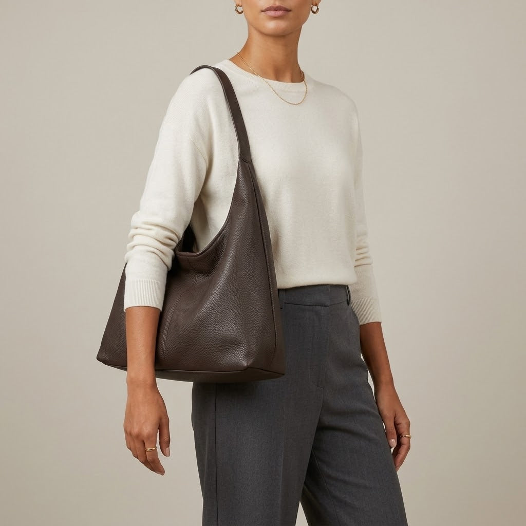 Bolso Tote de Hombro Grande de Mujer Coreano Suave