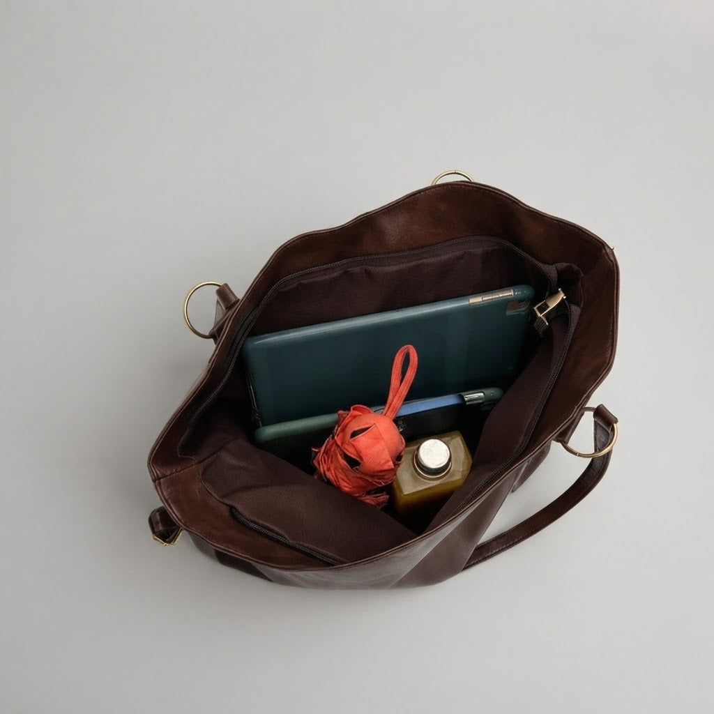 Bolso Tote de Hombro Grande de Mujer Cubo Amplio