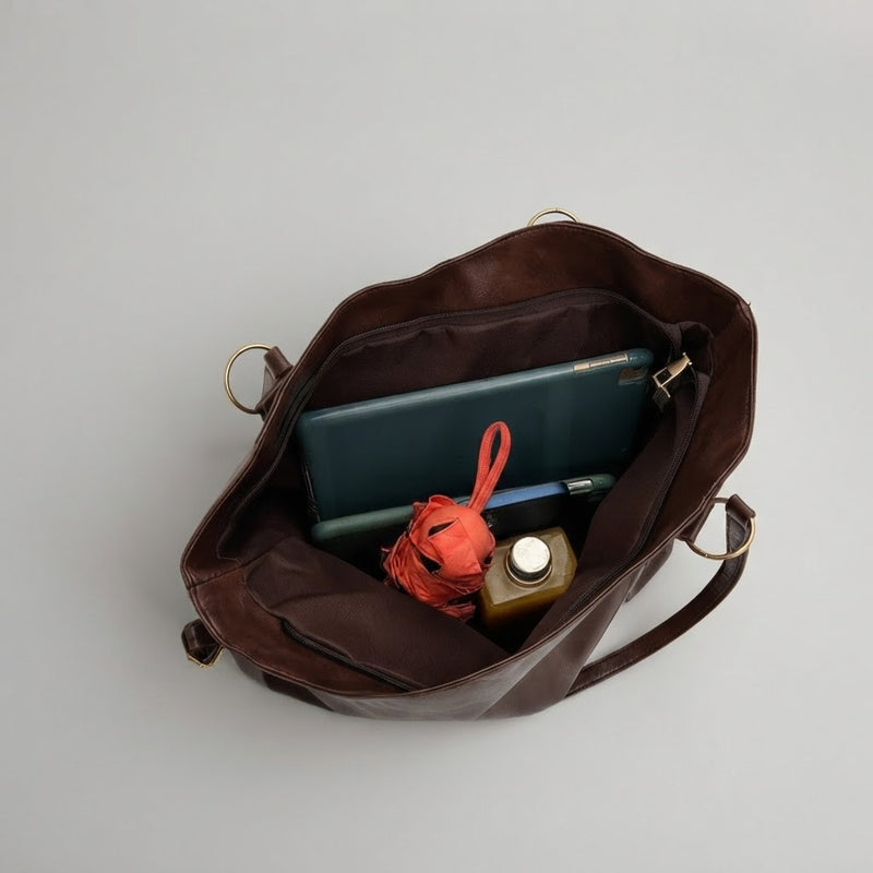 Bolso Tote de Hombro Grande de Mujer Cubo Amplio