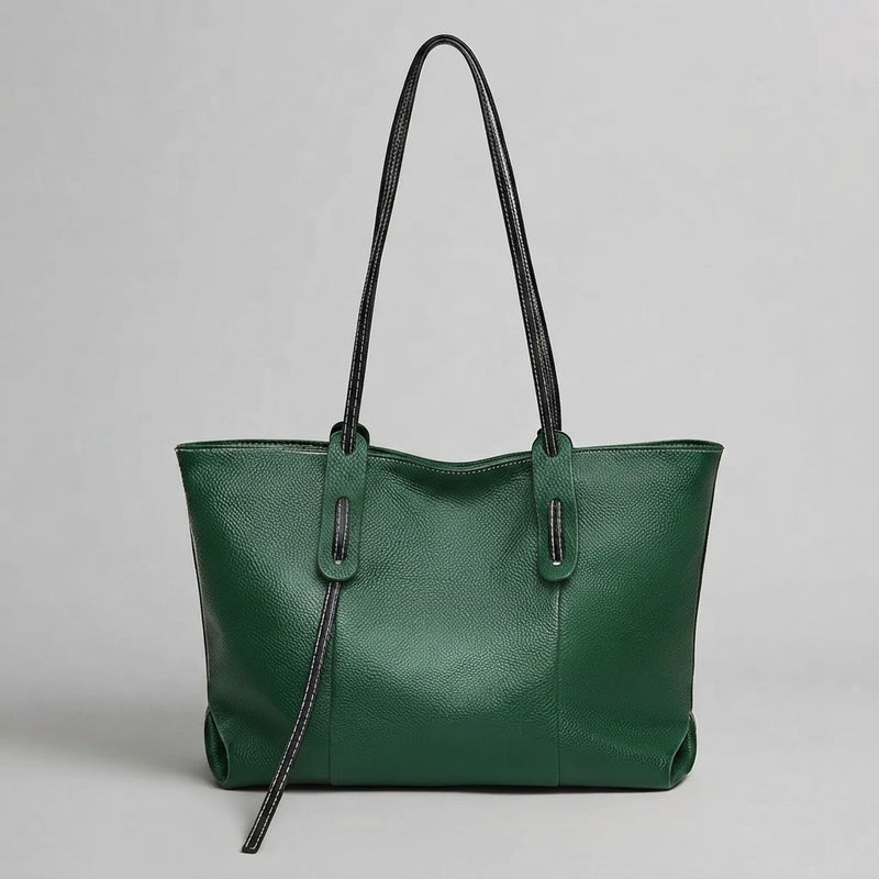 Bolso Tote de Hombro Grande de Mujer de Piel