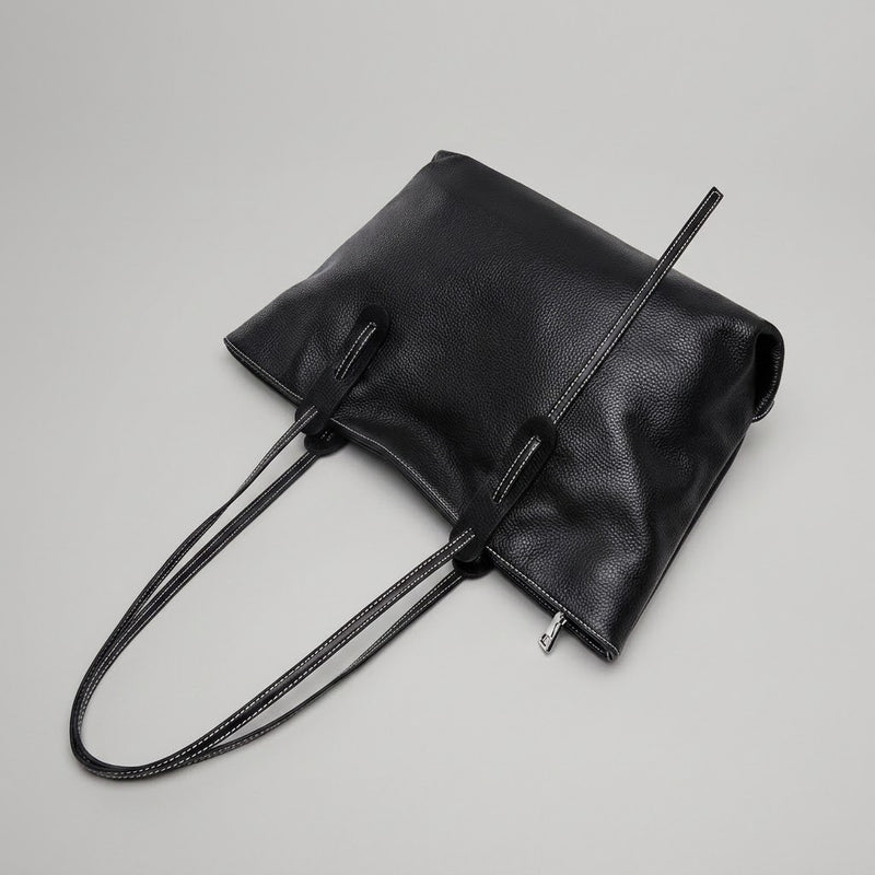 Bolso Tote de Hombro Grande de Mujer de Piel
