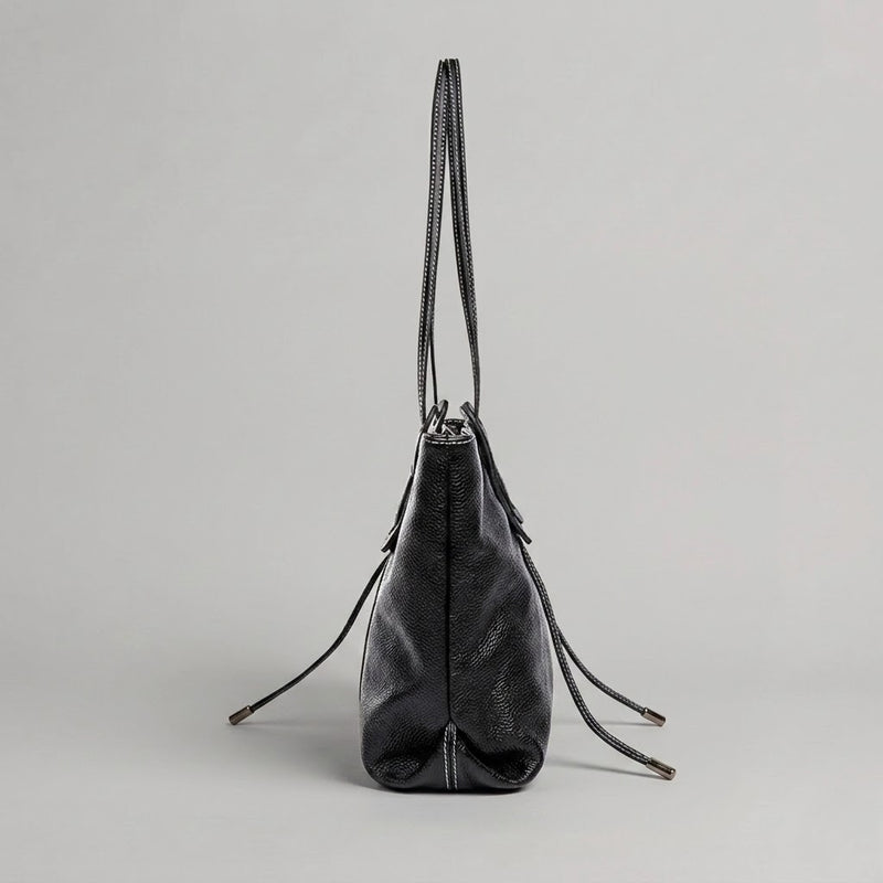 Bolso Tote de Hombro Grande de Mujer de Piel