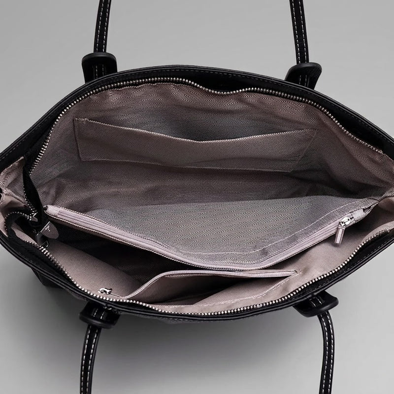 Bolso Tote de Hombro Grande de Mujer de Piel