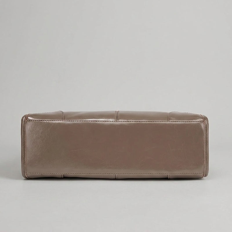 Bolso Tote de Hombro Pequeño de Mujer Encerado Retro