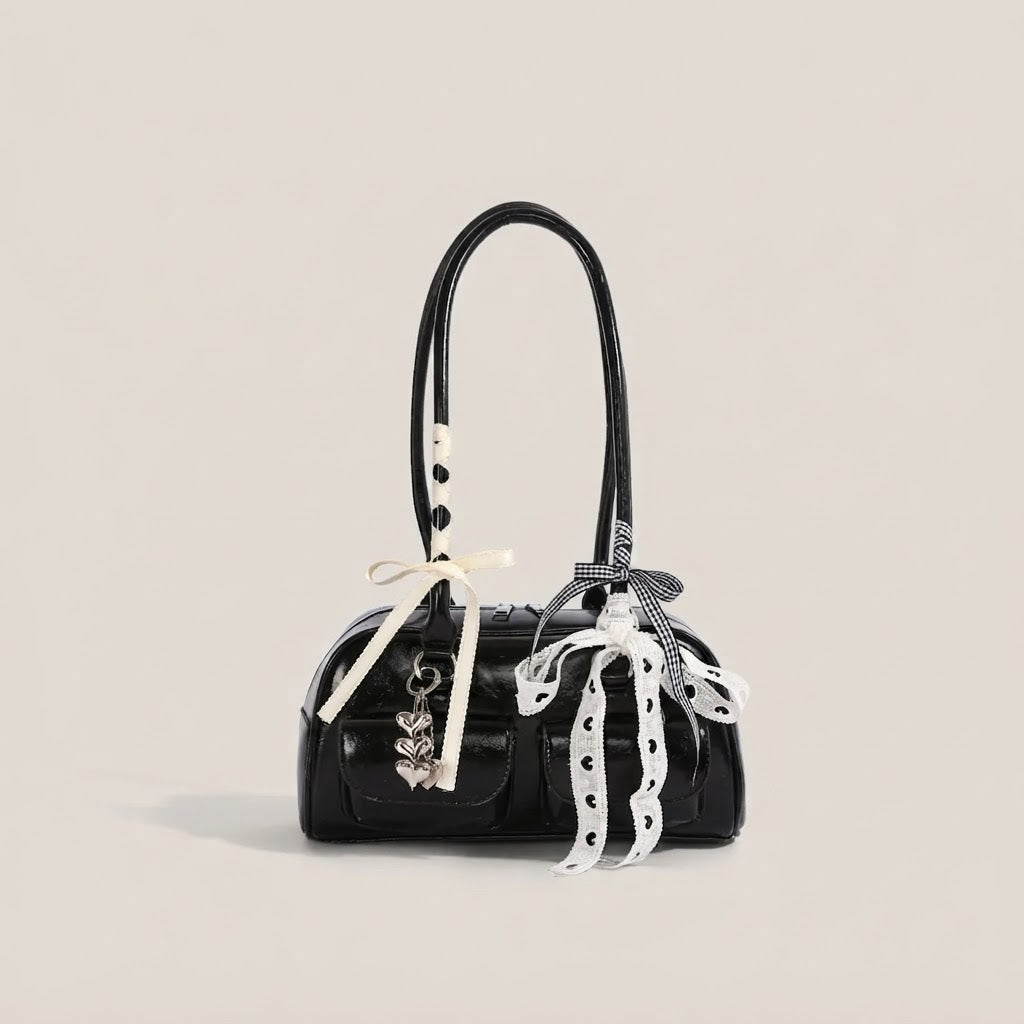 Bolso de Mano Pequeño de Mujer con Pañuelo