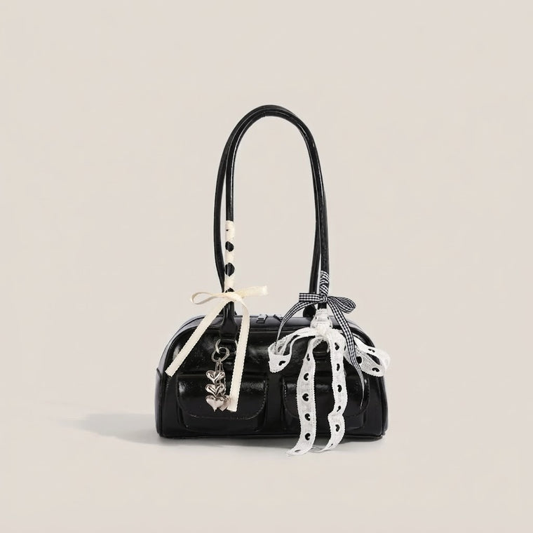 Bolso de Mano Pequeño de Mujer con Pañuelo