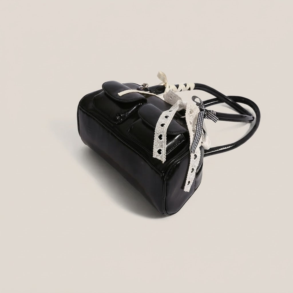 Bolso de Mano Pequeño de Mujer con Pañuelo
