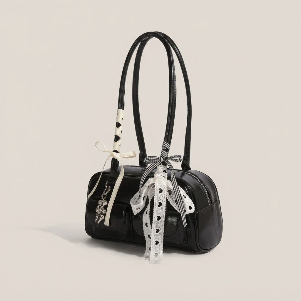 Bolso de Mano Pequeño de Mujer con Pañuelo