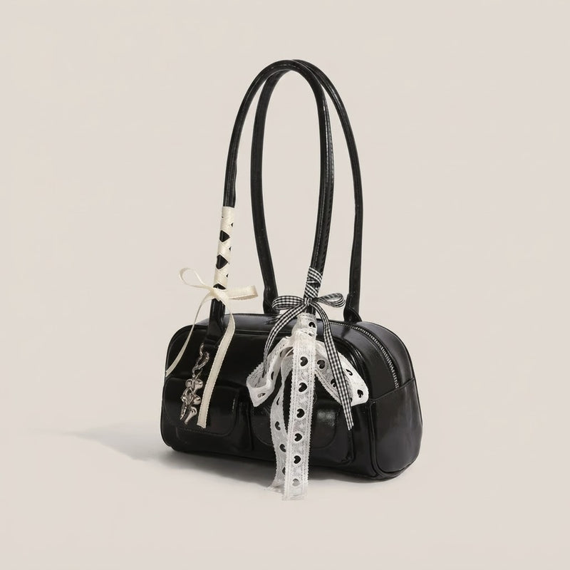 Bolso de Mano Pequeño de Mujer con Pañuelo