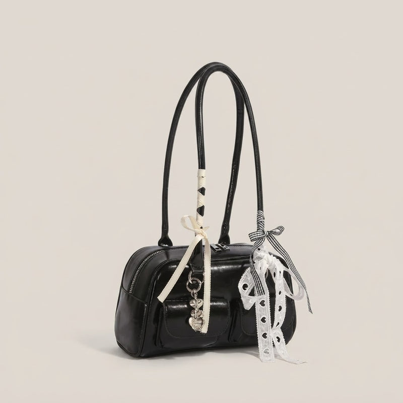 Bolso de Mano Pequeño de Mujer con Pañuelo