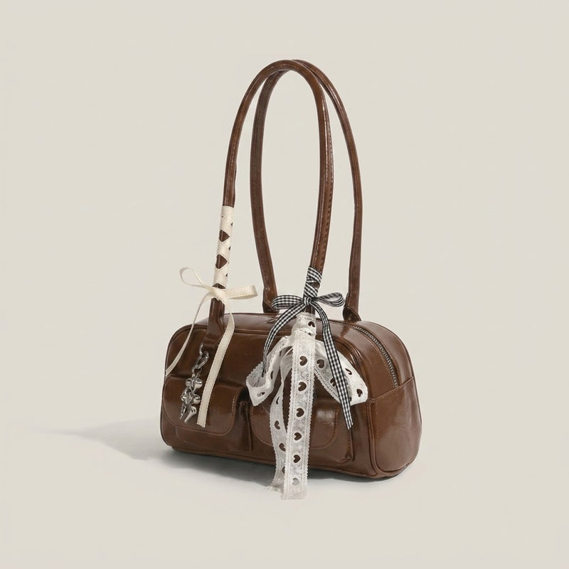 Bolso de Mano Pequeño de Mujer con Pañuelo