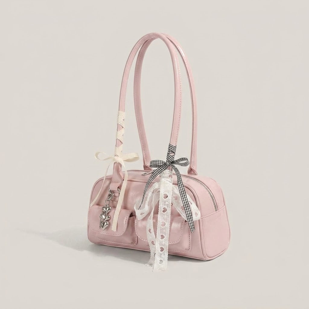 Bolso de Mano Pequeño de Mujer con Pañuelo