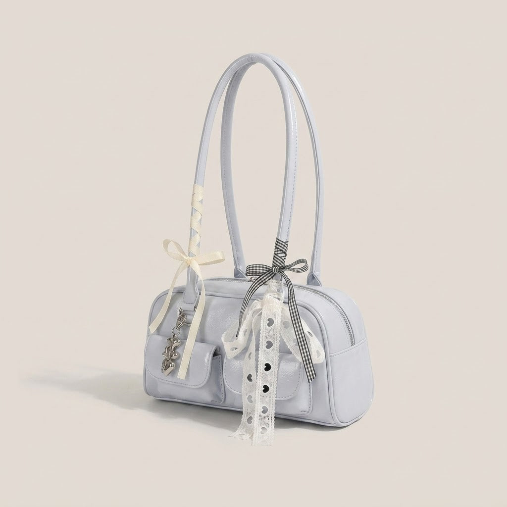 Bolso de Mano Pequeño de Mujer con Pañuelo